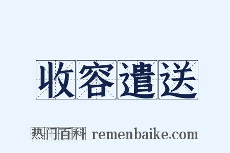 收容遣送是什么意思的图片